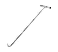 ALCXAZS Outil de levage robuste pour regards d'égout, conçu pour un retrait sûr des plaques et pratique dans diverses applications. Crochet de levage en forme de T pour, Argent, 38 cm Sharp