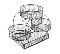 ALCXAZS Panier à fruits élégant en maille de fer, idéal pour présenter fruits, légumes, en-cas et œufs. Organisateur de cuisine robuste et résistant. Facile à nettoyer. Présentoir pour oignons,