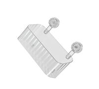 ALCXAZS Panier de douche à ventouse avec porte-éponge de cuisine offrant une solution rangement simple et élégante pour les accessoires bain. Panier rangement pour flacons shampoing.
