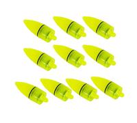 ALCXAZS Paquet de 10 Alarme de Morsure pêche Portable indicateur Lumineux Professionnel Vert Pince élastique avertisseur capteur Mouvement pour Canne, Typ 1