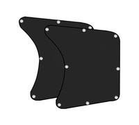 ALCXAZS Pare-Soleil Frais et Confortable pour Voiture avec Installation Flexible en Polyester adapté à la Plupart des Voitures. Est Doux et délicat, Noir (2-Pack)