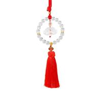 ALCXAZS Pendentif de rétroviseur avec Pompons Uniques et éléments symboliques, ajoutant Une Touche Artistique à Chaque Trajet. Décoration de rétroviseur, Cadeau Accessoire