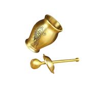 ALCXAZS Petit mortier et pilon en cuivre, bel ustensile pratique pour écraser l'ail, le gingembre, le poivre, les herbes et les grains de café.