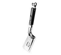 ALCXAZS Pince à Steak Frit, Pince à Barbecue, Outil de grillade en Acier Inoxydable, Ergonomique, Pratique, Pizza, spatule Double ajourée Facile Nettoyer, Accessoire de Cuisine