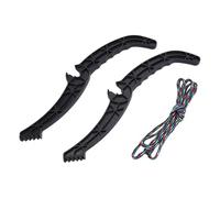 ALCXAZS Pince de Fixation pour Snowboard, étau de Ski, Levier Frein pour Luge, Construction en Plastique résistant et fiable, Performances optimales, 1 Paire Plaquettes Frein Rechange pour Skis