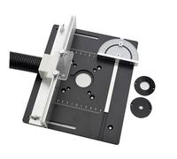 ALCXAZS Plaque d'insertion en aluminium pour table de défonceuse, idéale pour le travail du bois de haute précision. Outil polyvalent et facile à utiliser.