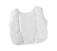 ALCXAZS Plastron de karaté en EVA pour Une sécurité Accrue. Idéal pour Les pratiquants sérieux d'arts Martiaux (Muay Thaï, Taekwondo, Boxe), Blanc, S
