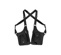 ALCXAZS Pochette bandoulière Double Robuste avec bandoulière sous Le Bras, idéale pour Vos Affaires en Toute sécurité Lors de Vos déplacements. Sac sous Le Bras Robuste et, Noir, 27.5x31cm