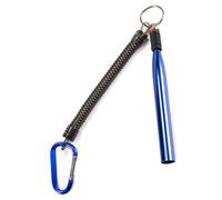 ALCXAZS Portable Alliage d'aluminium pêche ver appât Outil coulée leurre Reliure bâton réutilisable pêcheur débutants gréement extérieur, Bleu