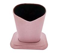 ALCXAZS Porte-lunettes doublé en peluche, organisateur de bureau, solution de rangement polyvalente, articles lunettes et papeterie, comptoir cuisine, porte-lunettes, Rose, 12x11.6x8.1cm