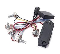 ALCXAZS Préampli actif égaliseur 3 bandes Kit de câblage guitare électronique basse moyen aigu système de contrôle tonalité Instrument à cordes