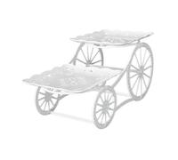 ALCXAZS Présentoir à cupcakes à deux étages, idéal pour servir desserts, en-cas et autres gourmandises lors de vos fêtes.