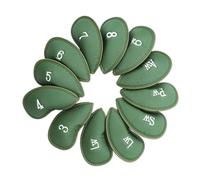 ALCXAZS Protège-Putter de Golf à Long col, épais et surdimensionné, Facile à reconnaître, Enveloppant et imperméable, Couvre-tête de Club, Vert, 18x8cm