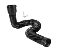 ALCXAZS Rallonge flexible pour descente de gouttière, facile à installer, compatible avec Pour tous les systèmes de drainage des eaux pluviales. Ajustable 47 cm à 150 cm, noir, 150