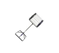 ALCXAZS Ramasseur de balles de Tennis Robuste en Acier Inoxydable Durable, Panier Collecte 36 cm x 31 cm / 14,17 po x 12,20 po