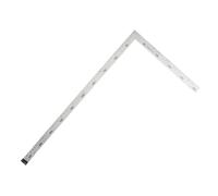 ALCXAZS Règle carrée droite en alliage d'aluminium, outil supérieur pour les constructeurs, mesure de précision, règle d'angle en forme de L essentielle alliage d'aluminium, 250 * 500（MM））