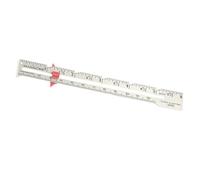 ALCXAZS Règle réglable en pouces et en millimètres, jauge de couture unique de 15 cm, idéale pour mesurer la profondeur des ourlets et l'espacement des boutonnières, patrons vêtements tricot et