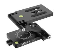 ALCXAZS Rotule de trépied Portable à Inclinaison Flexible avec Verrouillage par écrou pour Plateau à dégagement, stabilisateur en Acier Inoxydable, compacte et Pliable en Forme de Z, capacité