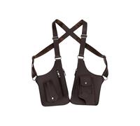 ALCXAZS Sacoche bandoulière dissimulée sous Le Bras, élégante en Cuir PU Noir, idéale pour la pêche, la randonnée et Le Trekking, Brun, 27.5 x 31 cm