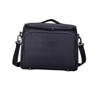 ALCXAZS Sacoche de projecteur portable avec bandoulière réglable et amovible, espace de rangement, compatible avec Pour tous types de projecteurs, câbles AV, toile Oxford