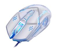 ALCXAZS Souris sans Fil RGB rétroéclairée Multicolore, DPI réglable jusqu'à 6400, durabilité Accrue, Performances de Jeu optimales, Souris mécanique Optique pour PC et