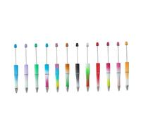 ALCXAZS Stylos à perles assortis pour Noël, stylos à perles faire soi-même, stylo bille créatif, stylo bille pour étudiants, fournitures scolaires et de bureau, cadeau d'examen