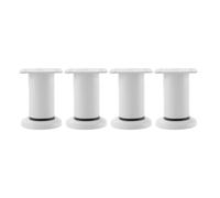 ALCXAZS Support Augmentant la Hauteur pour Pieds de Meubles réglables, Colonne Augmentant la Hauteur des Meubles en Acier, 18cm, Blanc, 4 pièces【 8-12 cm】