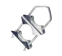 ALCXAZS Support de mât d'antenne Robuste avec mâchoire en V et Fixation à Double Tube pour installations d'antennes extérieures résistantes et décoration. Support en V avec Boulon U pour l'extérieur