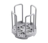ALCXAZS Support de rangement de cuisine, support à bols et élégant, présentoir teinture bol en plastique adapté à des Pour dimensions 4,5 6,5 pouces, Gris, 14.*14.*15CM