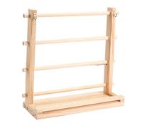 ALCXAZS Support de Rangement pour Rouleaux de Papier Kraft et Fil, Alliant Savoir-Faire Artisanal en Bois et Excellente Gestion des Fournitures Loisirs créatifs. Accessoire