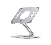 ALCXAZS Support de Tablette Pliable 360 degrés Rotatif Multi-Angle Hauteur réglable Support Bureau école Voyage de Bureau, Argent