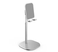 ALCXAZS Support de téléphone en Alliage d'aluminium, réglable en Hauteur et Angle pour Un Confort Optimal Lors de l'utilisation d'une Tablette sur Un, Argent