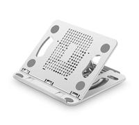 ALCXAZS Support de téléphone pour Tablette Support Pliable Ergonomique Dissipation de Chaleur Rotatif 8 Niveaux Angle réglable Lecture Livre, Blanc