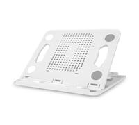 ALCXAZS Support de téléphone Tablette Portable Support Pliable Ergonomique Dissipation de Chaleur Angle Rotatif Lecture Livre réglable, Blanc