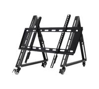 ALCXAZS Support TV Mobile à Angle réglable avec trépied Stable pour Un visionnage Optimal à la Maison au Bureau. Support TV Mobile roulettes Multifonction.