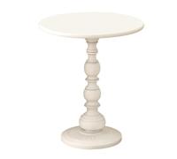 ALCXAZS Table de Chevet Ronde élégante Alliant fonctionnalité Moderne et beauté intemporelle. De Petite Taille, pour Elle occupe Un Espace réduit, Blanc, L