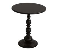 ALCXAZS Table de Chevet Ronde élégante Alliant fonctionnalité Moderne et beauté intemporelle. De Petite Taille, pour Elle occupe Un Espace réduit, Noir, L