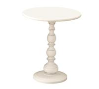 ALCXAZS Table de Chevet Ronde élégante Alliant fonctionnalité Moderne et beauté intemporelle. De Petite Taille, pour Elle occupe Un Espace réduit, Blanc, S