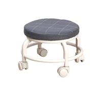 ALCXAZS Tabouret à roulettes Bas avec Assise roulante, utilisable comme Tabouret de Bar, de Coiffeuse Repose-Pieds. Rond Bas à roulettes, idéal pour Les spas, Les Salons de