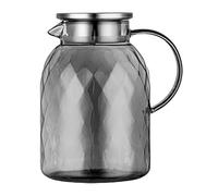 ALCXAZS Théière à eau froide, facile à nettoyer, grande capacité, idéale pour une utilisation quotidienne et multifonctionnelle. Pichet thé glacé en verre borosilicate avec poignée en verre,