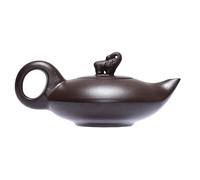 ALCXAZS Théière chinoise Zisha en forme d'éléphant, d'une capacité de 170 ml. Apportez une touche de fantaisie à vos rituels du thé. Pour Dimensions : 14,5 cm longueur, 6,5 cm hauteur et un diamètre