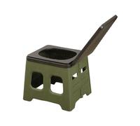 ALCXAZS Toilettes portatives pour adultes, matériaux de Camping durables, toilettes portables en ABS pour adultes, pot facile pour, style 1, vert