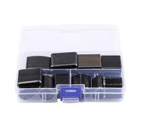 ALCXAZS Trou en cuir creux trancheuse poinçon ensemble tissu oeillet bande taille ceinture poinçonnage maison bricolage maroquinerie fournitures de forage, 26 pièces