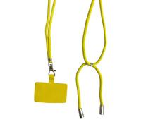 ALCXAZS Universel téléphone Portable Anti- lanière bandoulière Patch Bricolage téléphone Portable Cou Suspendu Corde en Nylon Sangle réglable, Jaune