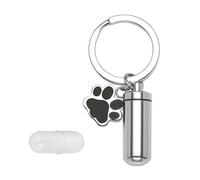 ALCXAZS Urnes funéraires, contenants commémoratifs, Symbole d'amour et de Lien. Urnes pour Animaux de Compagnie : Un Durable à Vos Animaux. Contenant commémoratif, Porte-clés, 2.8 x 1.1 cm