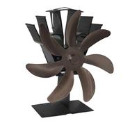 ALCXAZS Ventilateur de cheminée à 7 pales pour poêle à bois Pour assurant une meilleure gestion de la chaleur et un environnement vie chaud et confortable. Insert cheminée granulés bois.