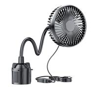 ALCXAZS Ventilateur soufflant sans angle mort pour voiture, port USB 5 V, alimentation, faible bruit, petit ventilateur électrique USB pour voitures, facile à installer