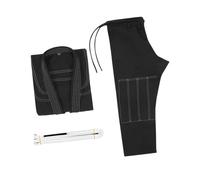 ALCXAZS Vêtements et accessoires pour arts martiaux, sports de grappling, combinaison légère de jiu-jitsu, ceinture, équipement jiu-jitsu brésilien, kimono compétition, uniformes, Noir, A2