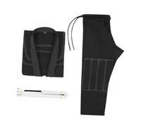 ALCXAZS Vêtements et accessoires pour arts martiaux, sports de grappling, combinaison légère de jiu-jitsu, ceinture, équipement jiu-jitsu brésilien, kimono compétition, uniformes, Noir, A3