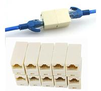 ALCYONEUS RJ45 Adaptateur Connecteur Splitter Câble d'Extension Réseau Ethernet LAN 5 Pièces Mini bois